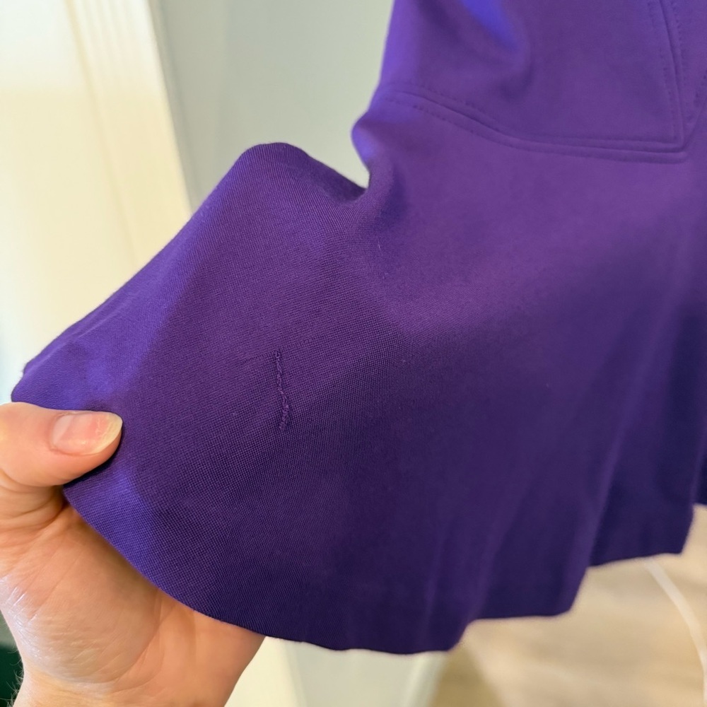 Diane Von Furstenberg Purple Jaelyn Mini Dress Sz 10 Minimalist Quiet Luxury - Picture 9 of 13